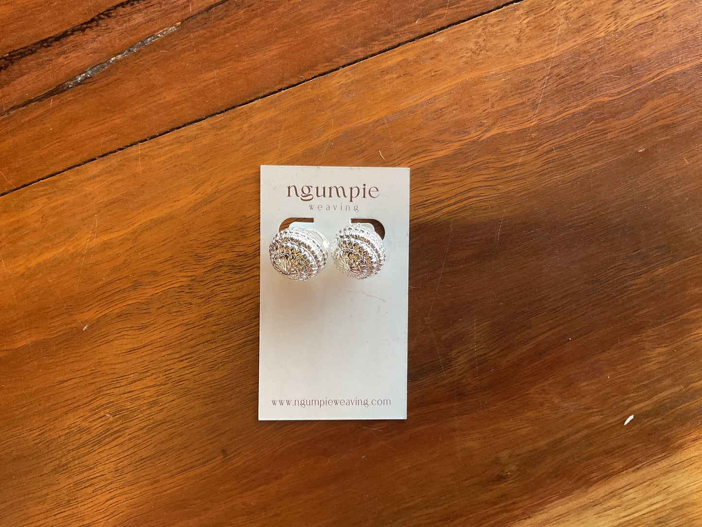 Ngumpie Weaving - Copper Woven Basket Earring