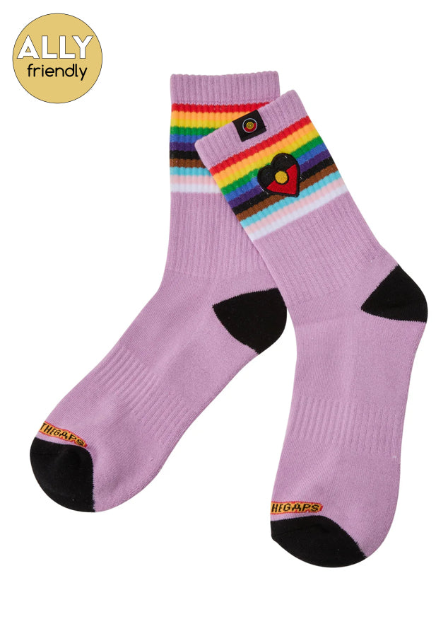 Clothing the Gaps - Blak Rainbow Luv Socks