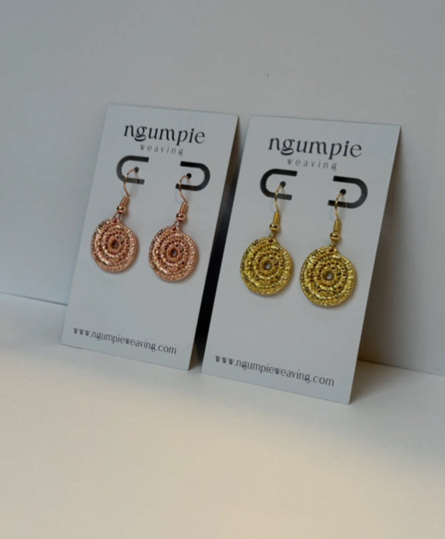 Ngumpie Weaving - Copper Woven Earrings