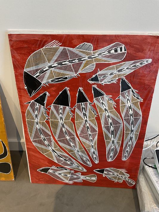 Marrawuddi - Adrian Watson /76 x 56cm/Billabong scene