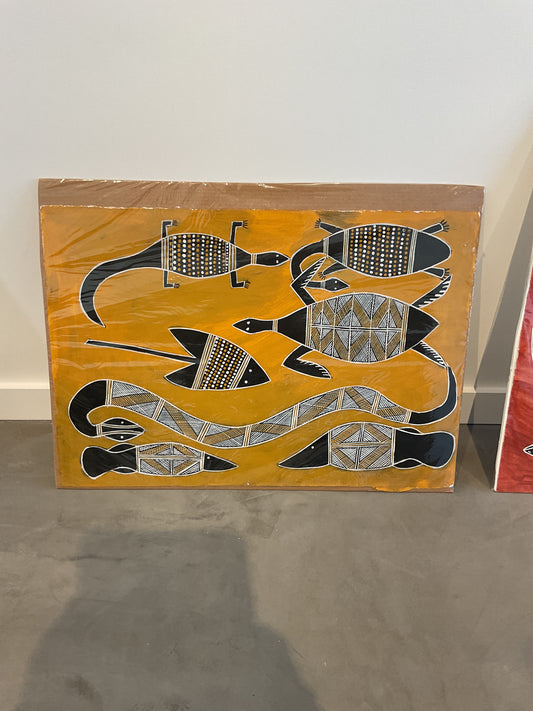 Marrawuddi - Dick Djogiba /78 x 54 cm/Billabong scene