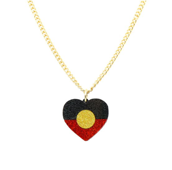 Haus Of Dizzy - Indigenous Pride Glitter Necklace