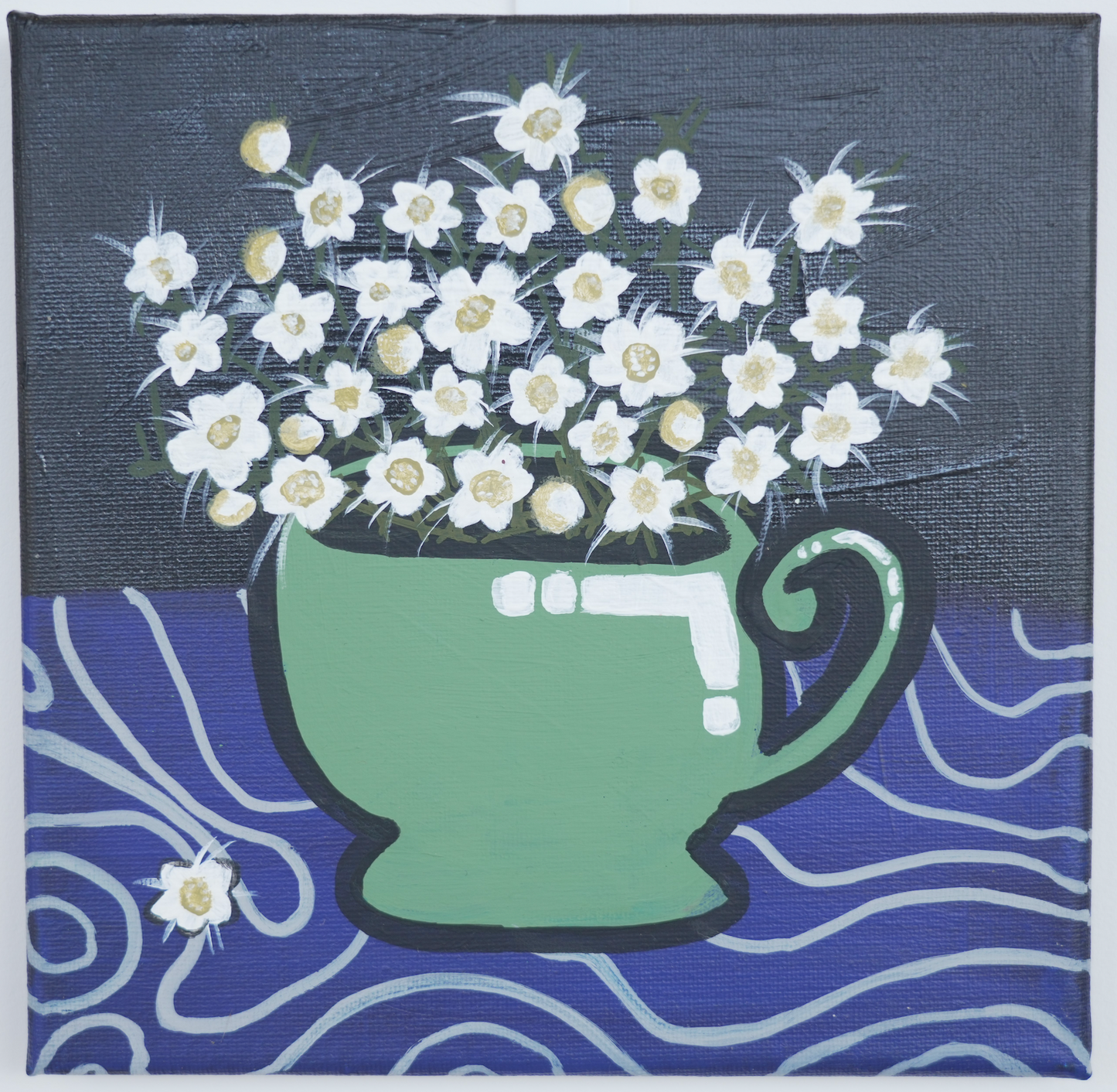 Kiri Tawhai Art Piece - Do You Want a Cuppa? (20x20cm)