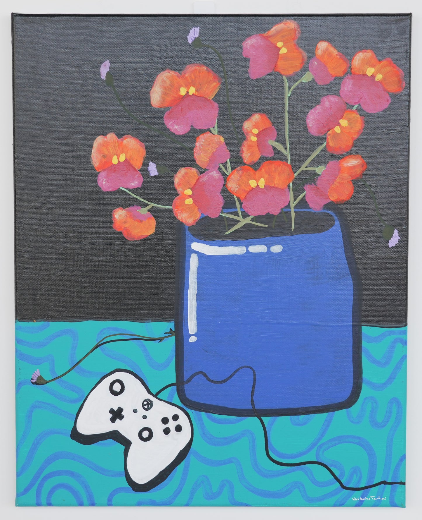 Kiri Tawhai Art Piece - Take a Break (40cm by 51cm )