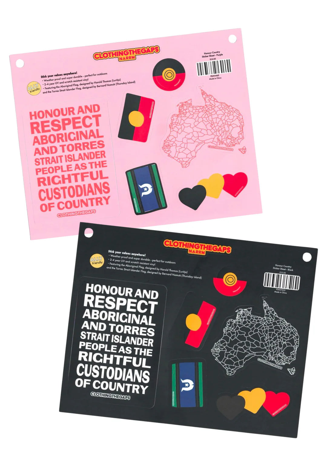 Clothing The Gaps - Honouring Country Sticker Sheets