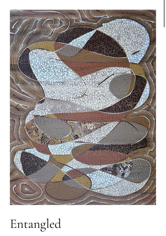 Tamay Beam Art Piece - Thin Edge Stretched Canvases  (100cm X 80cm)
