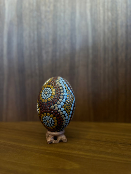 Tamay Beam Art - Ostrich Eggshell