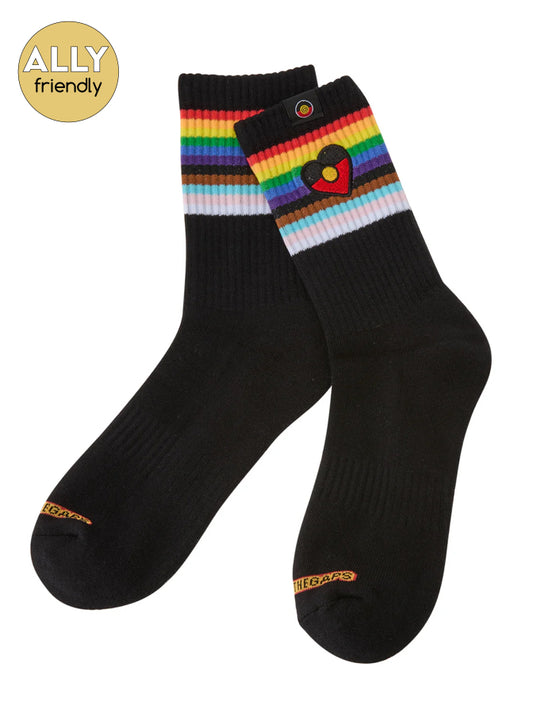 Clothing the Gaps - Blak Rainbow Luv Socks