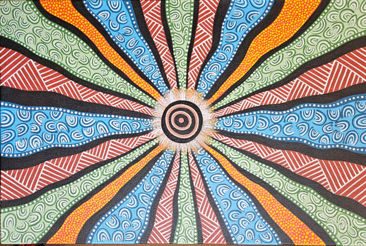 Brett Wilson Art Piece - Tribal connections (50.8cm x 76.2cm)