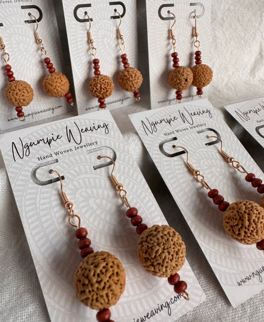 Ngumpie Weaving - Quongdong Seed Earrings