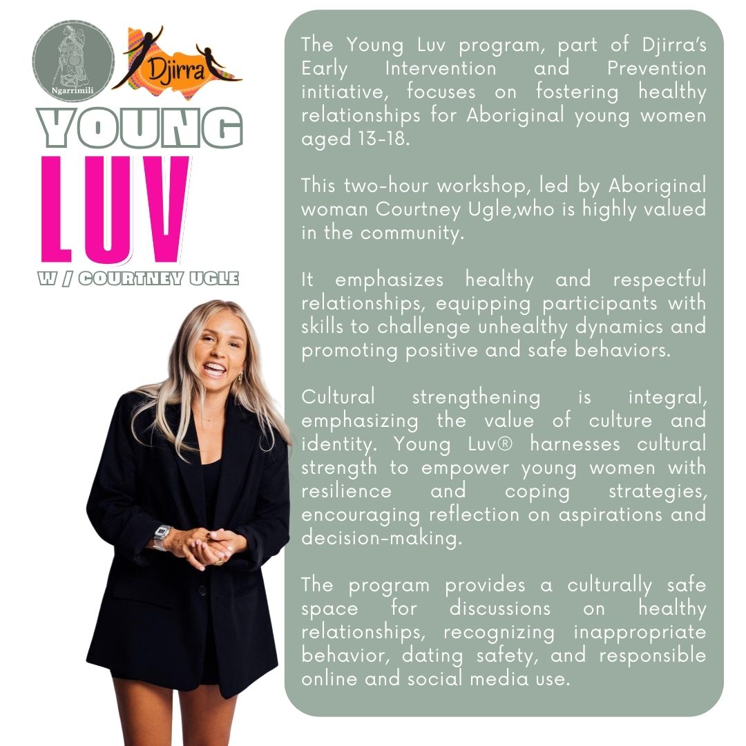 WORKSHOP - Young Luv with Courtney Ugle from Djirra