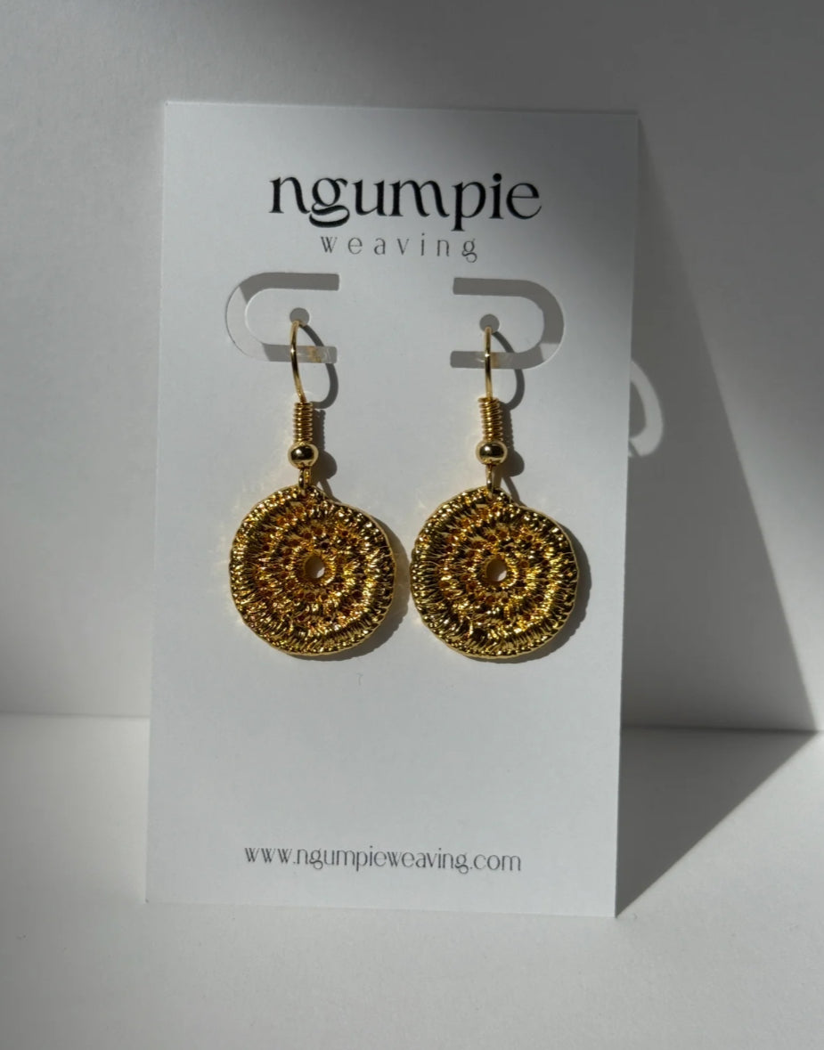 Ngumpie Weaving - Copper Woven Earrings