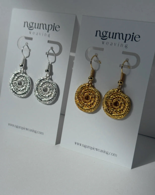 Ngumpie Weaving - Copper Woven Earrings