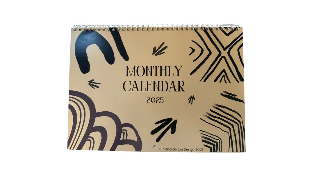 2025 Monthly Calendar - Mandi Barton Design