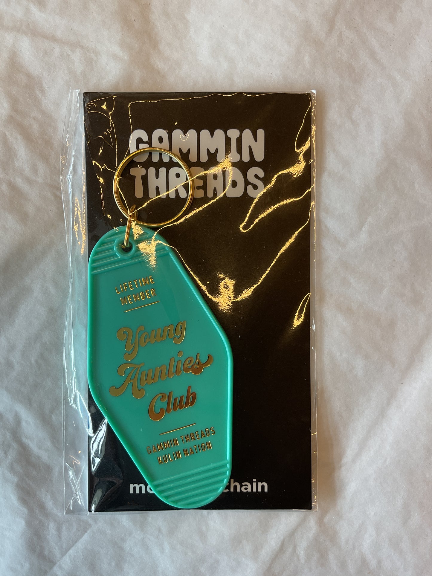 Gammin Threads - "Young Aunties Club" Key Chain