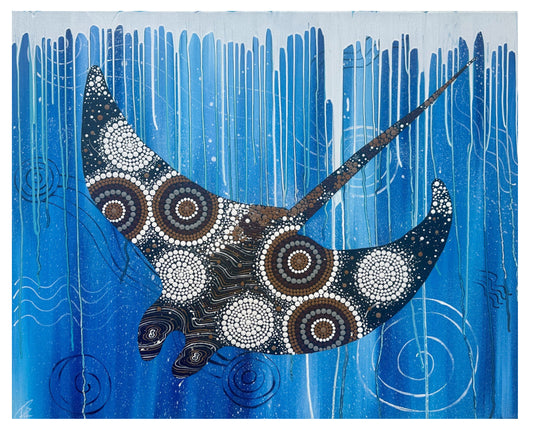 Tamay Beam Art Piece - Celestial Stingray