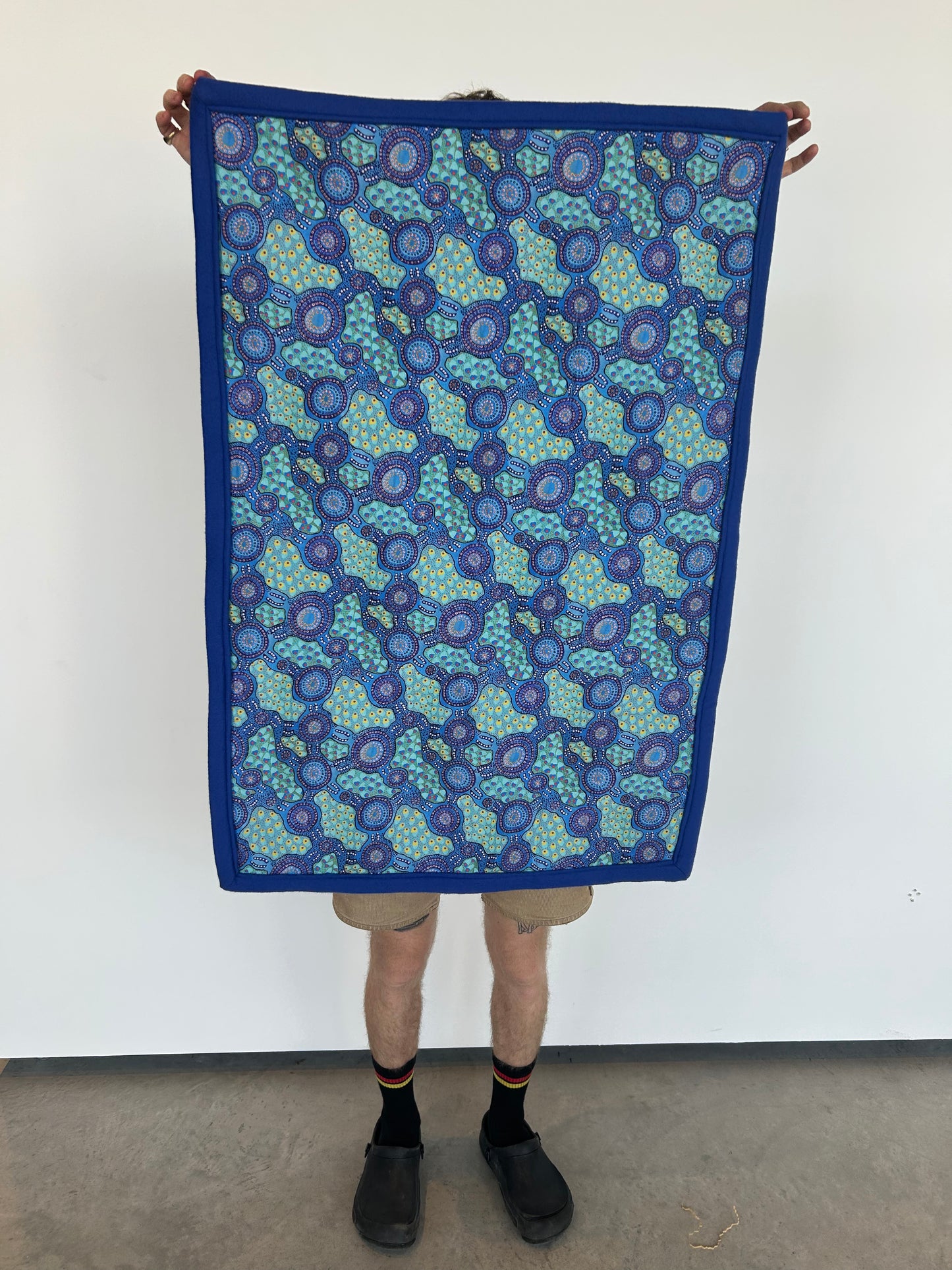 Caressa Designs - Blue Baby Blanket