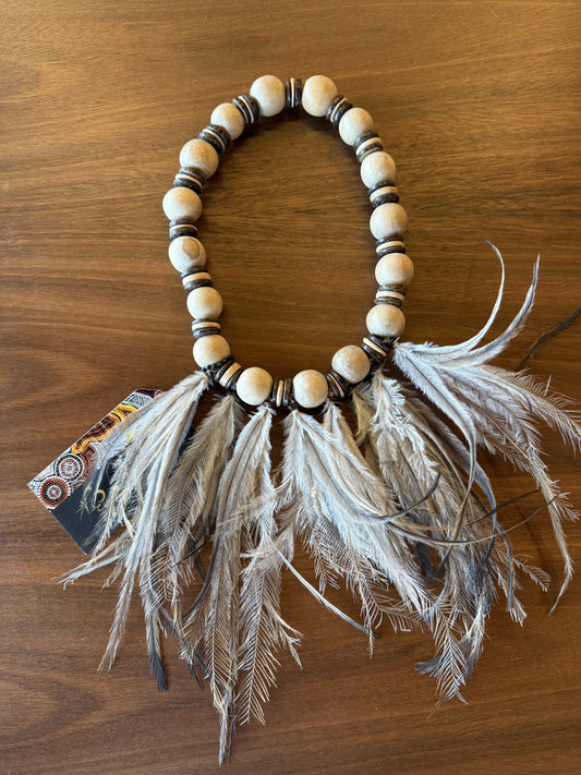 Tamay Beam Art - Emu Feather Necklace