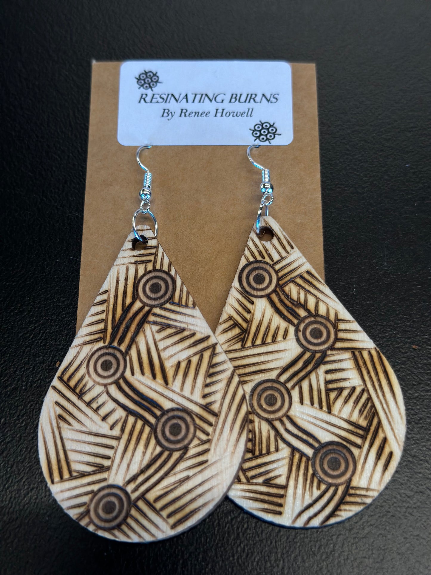 Resinating Burns - Earrings