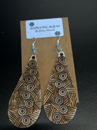 Resinating Burns - Earrings