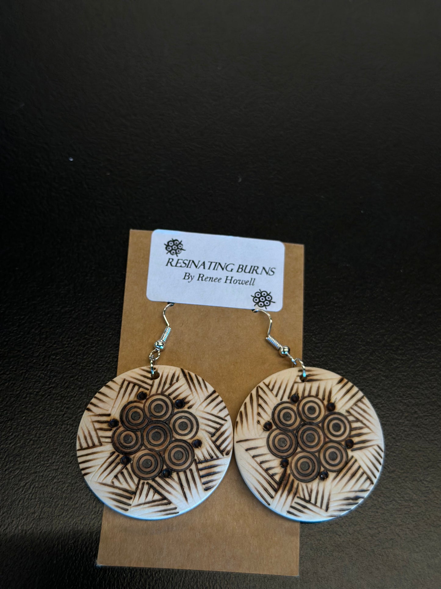 Resinating Burns - Earrings