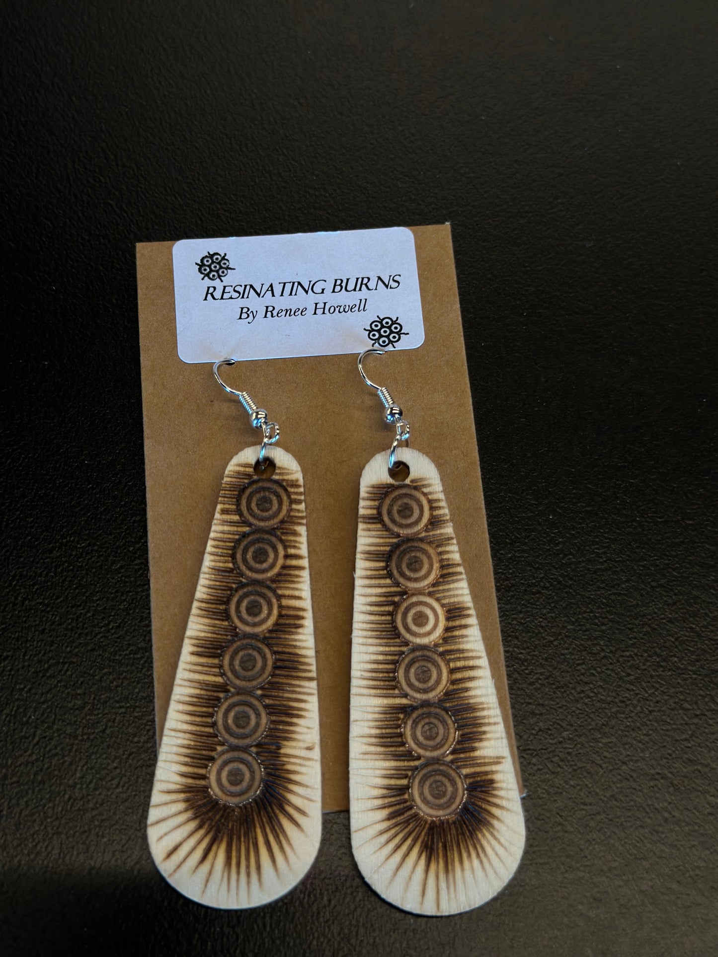 Resinating Burns - Earrings