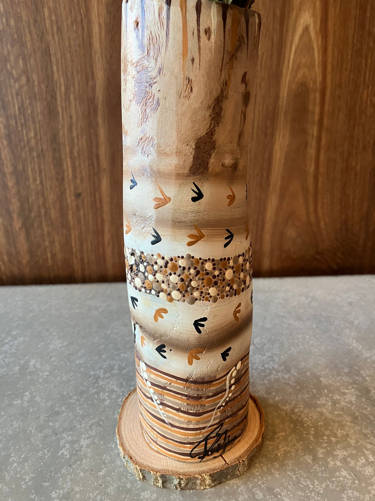 Tamay Beam Art - Emu Caller Vase