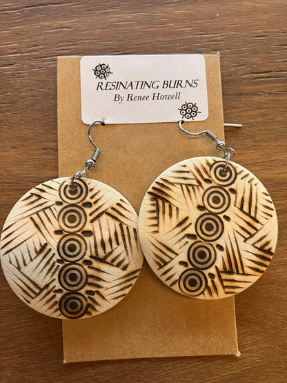 Resinating Burns - Earrings