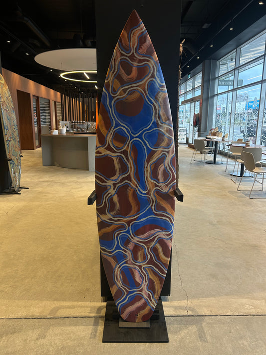 Acrylic on Surfboard