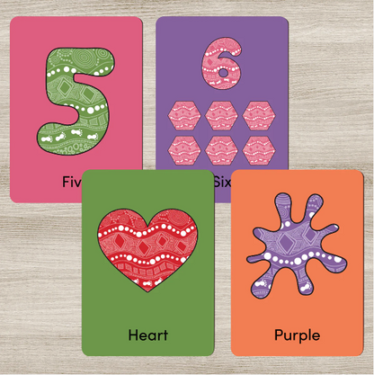 Wingaru - Numbers, Colours & Shapes Flash Cards