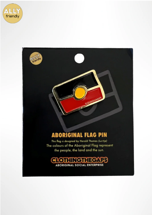 Clothing The Gaps - Aboriginal Flag Pin