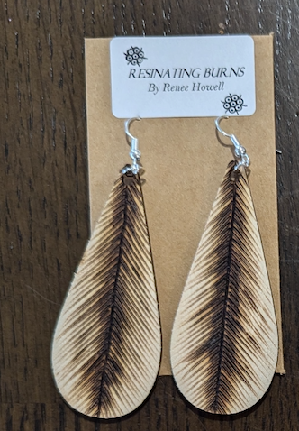 Resinating Burns - Earrings